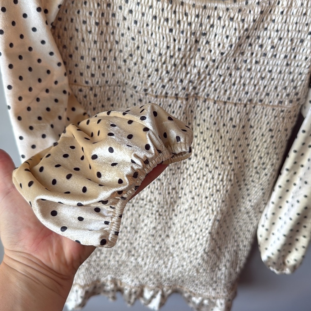 NWT Emory Park Smocked Long‎ Sleeve Mini Dress - Picture 4 of 7